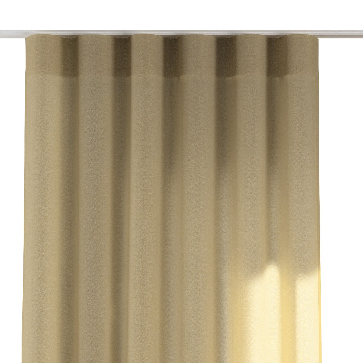 Zasłona na taśmie wave 130x260 jasny beż