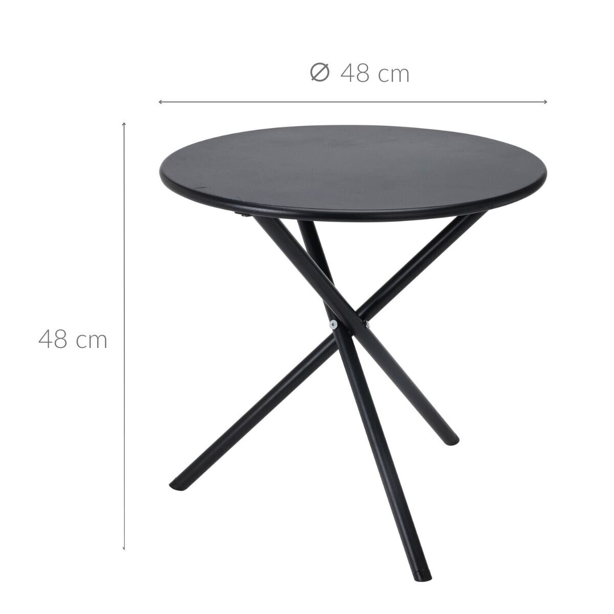 Metalowy stolik ogrodowy, Ø 48 cm