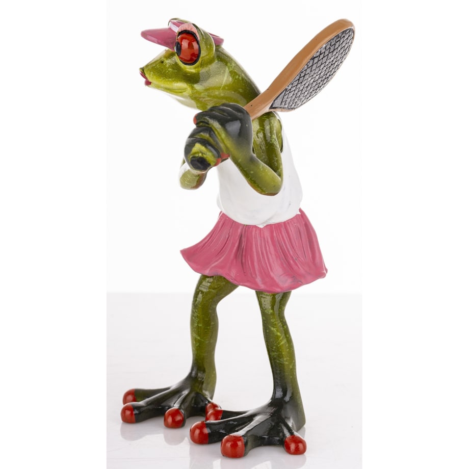 Figurka - żabka 15x9x9,5 cm FROGG tenisistka