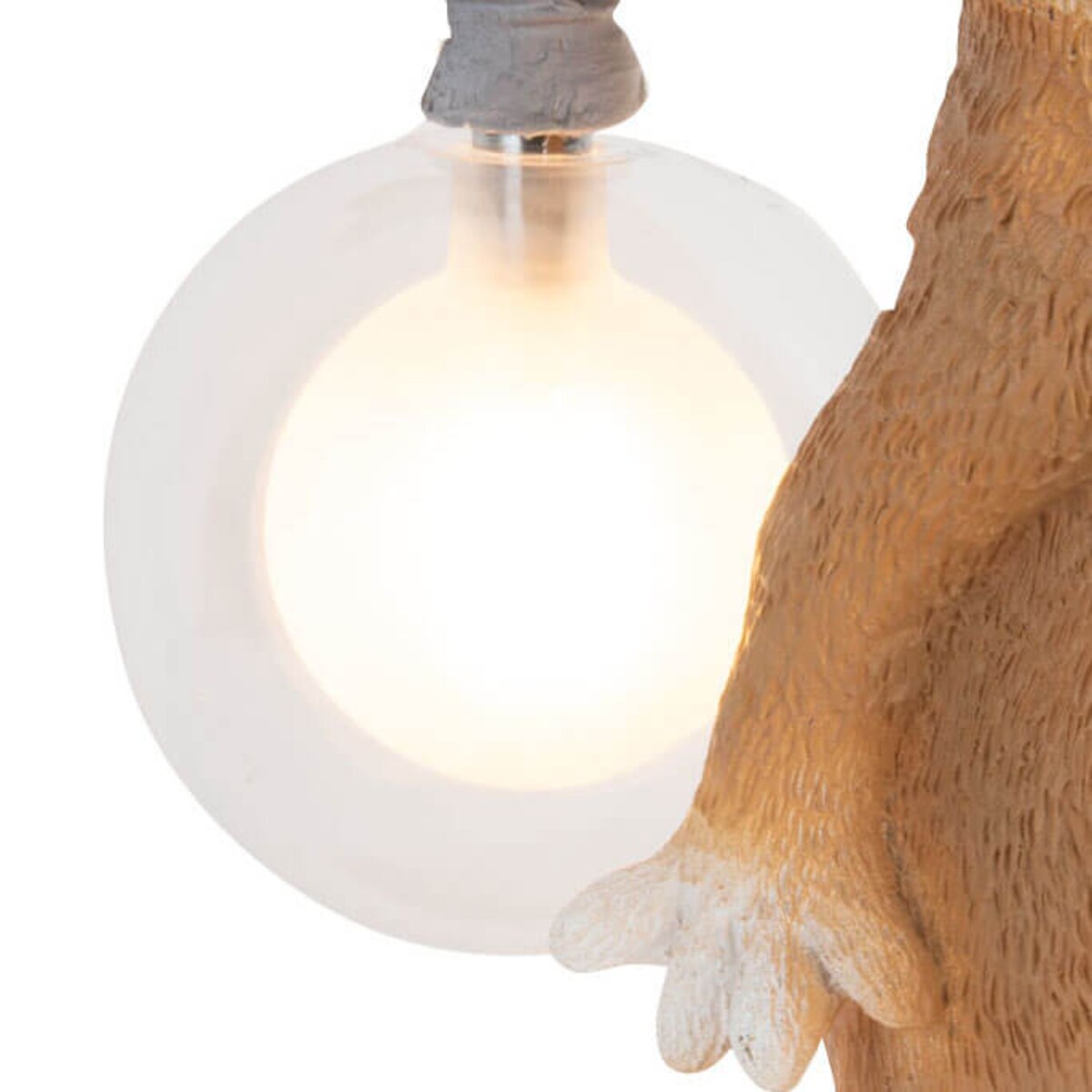 Dziecięca lampka nocna Verka TL0106 Yaskr wiewiórka biały pomarańczowy