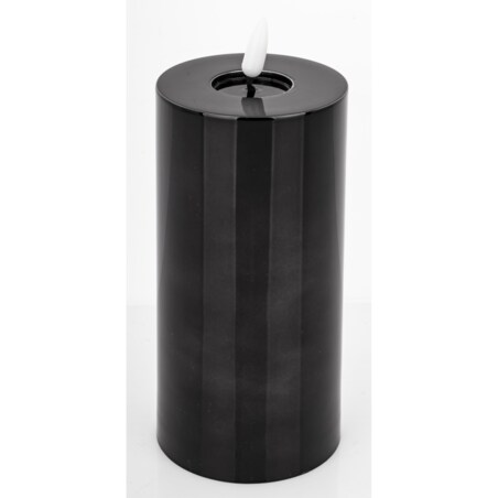 Świeca LED z tworzywa sztucznego Timer 17x7,5x7,5 cm BATTI czarna