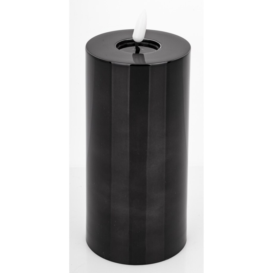 Świeca LED z tworzywa sztucznego Timer 17x7,5x7,5 cm BATTI czarna