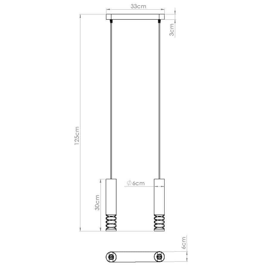 Lampa wisząca LAMI 2 biały