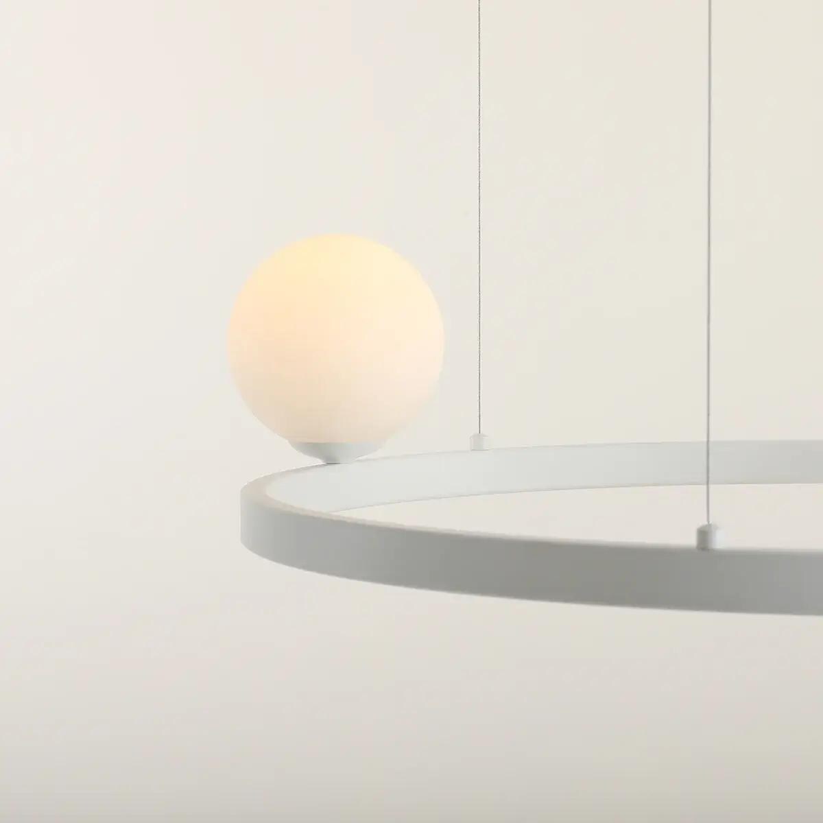 Okrągła lampa zwieszana Garda 1099F_R Aldex molekuły biały