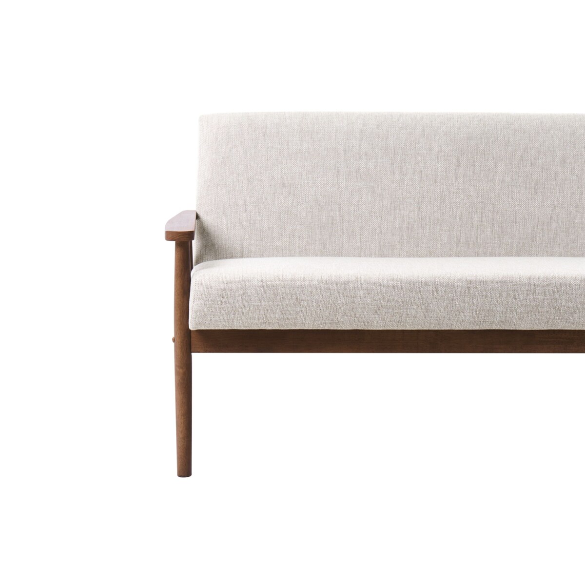 Sofa dla 2 osób ESRUM Ciemny brąz/ szary