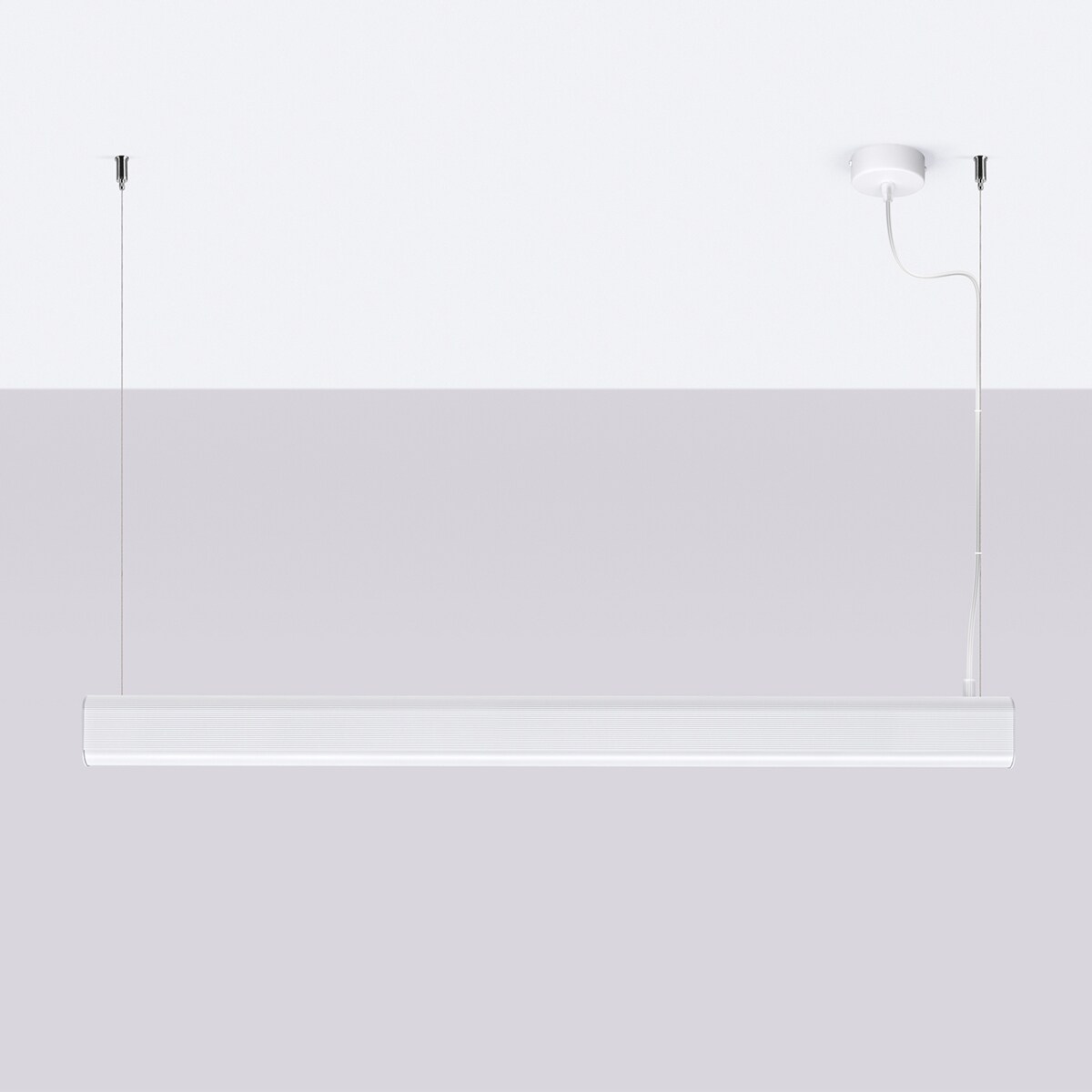 Lampa wisząca FARGE biała LED 4000K | home&you