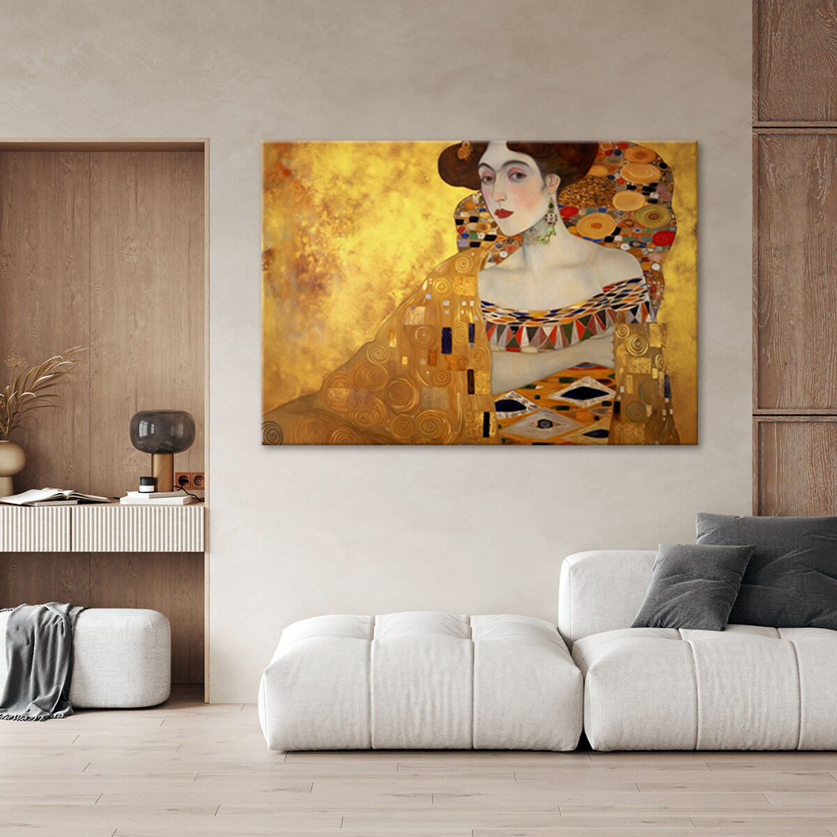 Obraz na płótnie, Złoty portret kobiety - G. Klimt