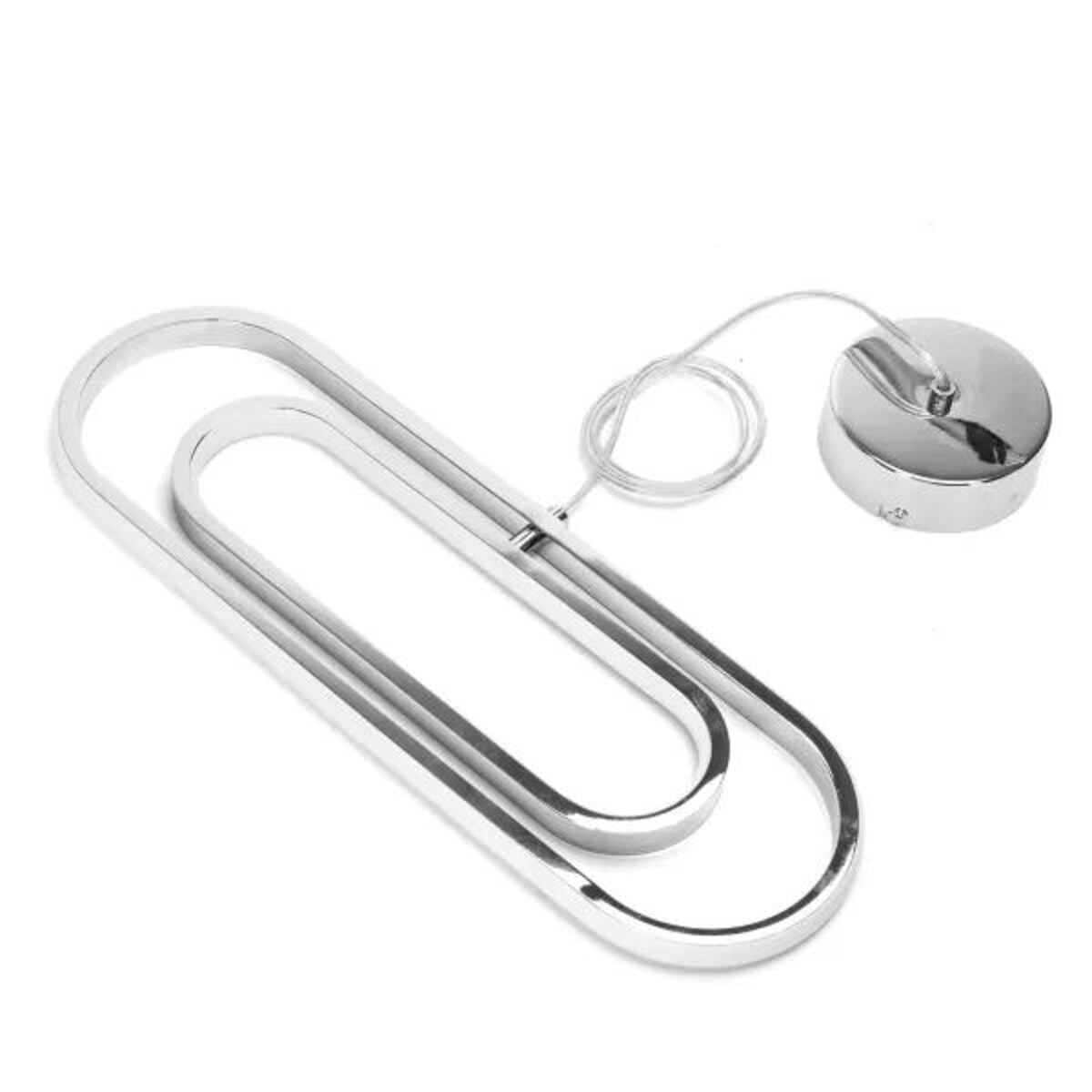 lampa wisząca led z metalu i silikonu, 35 w, 2700k owalna