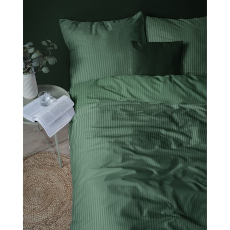 Pościel hotelowa adamaszkowa 200x220 oliwkowa zieleń zielona hotelowa PREMIUM