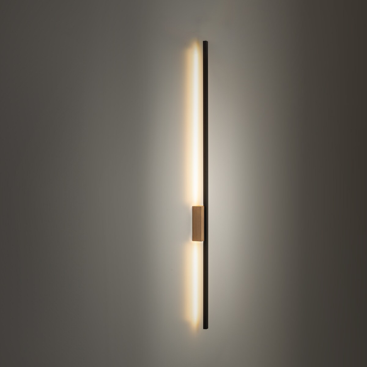 Kinkiet LED 21W FLASH WOOD SOSNA 108 cm TK Lighting czarny z drewnem 3000K ciepła biel 2584 lm