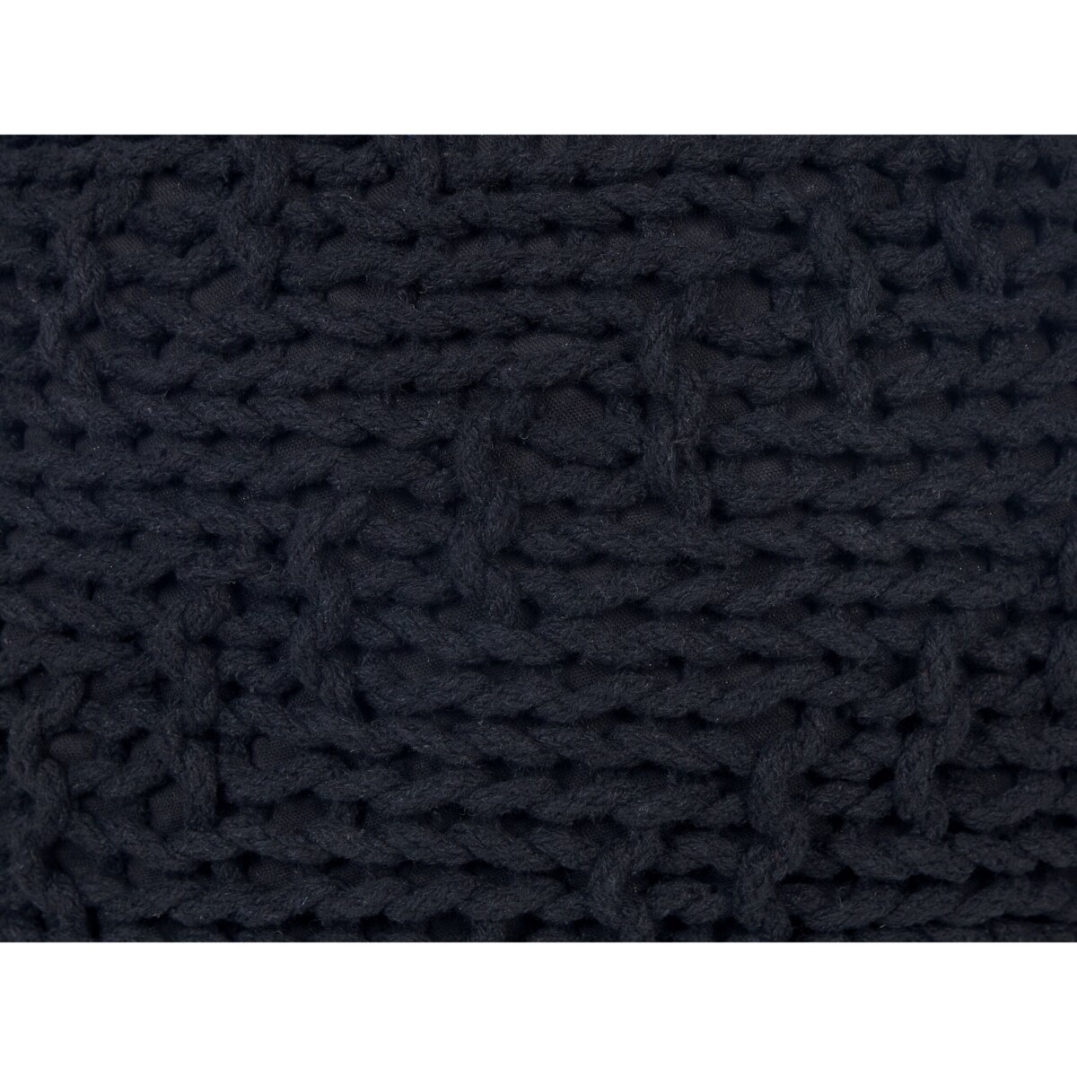 Puf 50 x 35 cm czarny PRIENE