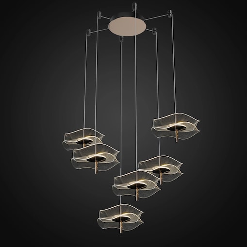 Żyrandol Mariposa złota