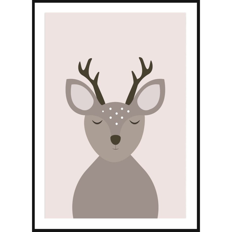 Poster Story, Plakat, Obraz - Śpiący Jelonek, wymiary 70 x 100 cm