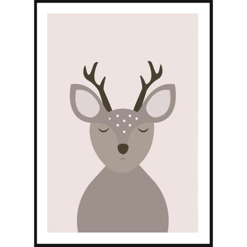 Poster Story, Plakat, Obraz - Śpiący Jelonek, wymiary 70 x 100 cm