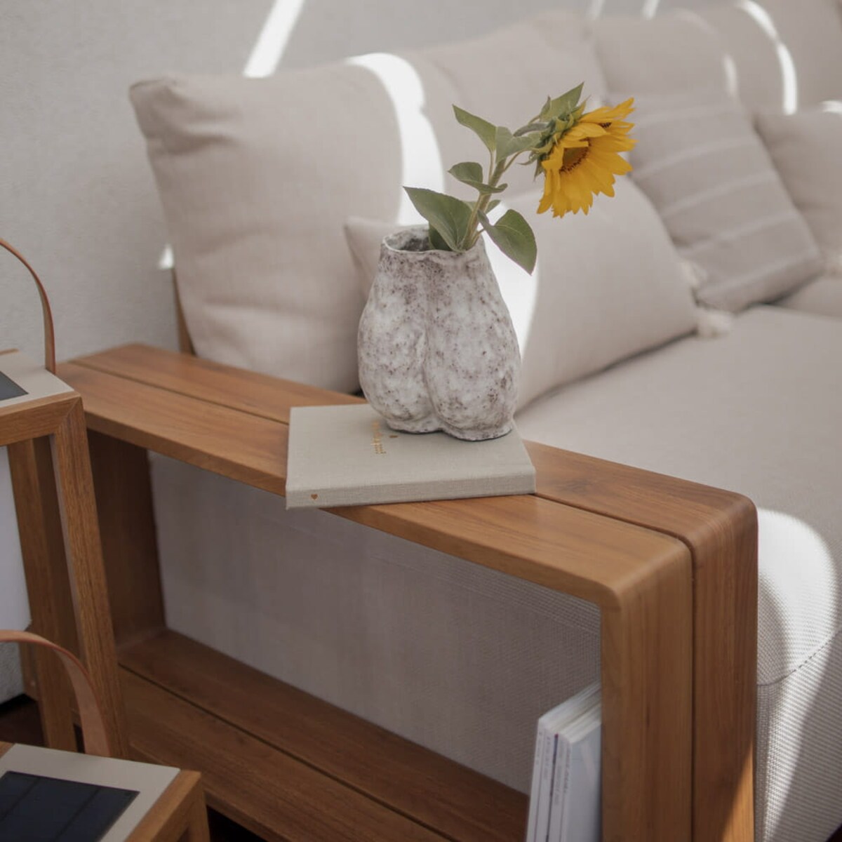 Zestaw mebli ogrodowych Kalem beżowy, modułowy, komplet wypoczynkowy