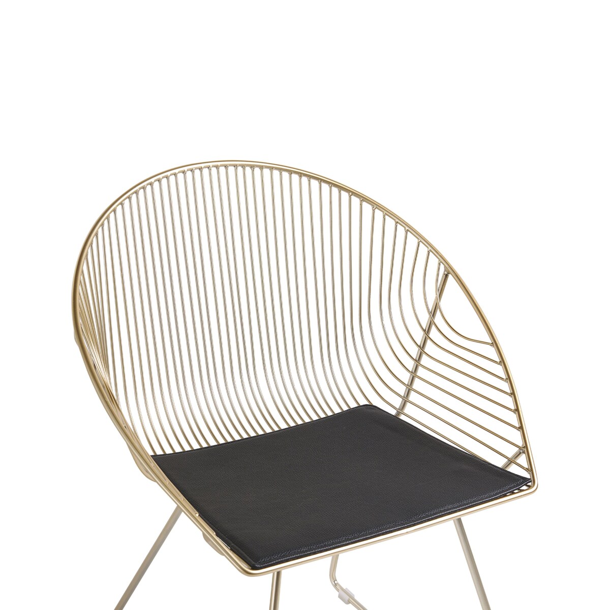 Zestaw 2 krzeseł do jadalni złoty AURORA