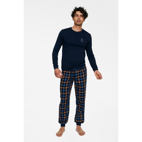 Piżama Trade 40049-59X Granatowa Granatowy, XXL