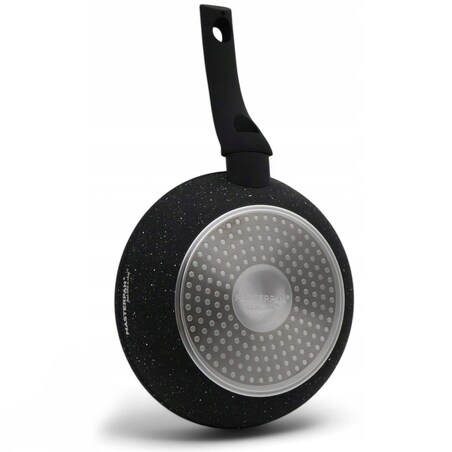 Patelnia Granitowa 24 Cm Plaster Miodu Indukcja Gaz 1.6L Wysoka 5.0 Cm