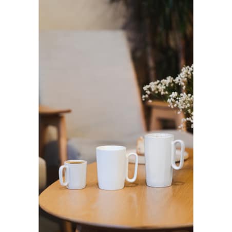 Dwa kubki ceramiczne z uszkiem 250 ml Fuori białe 30145