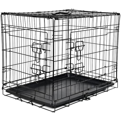 Klatka kennelowa dla zwierząt FUNFIT HOME&OFFICE transporter kojec 44x63x50cm czarna M/L