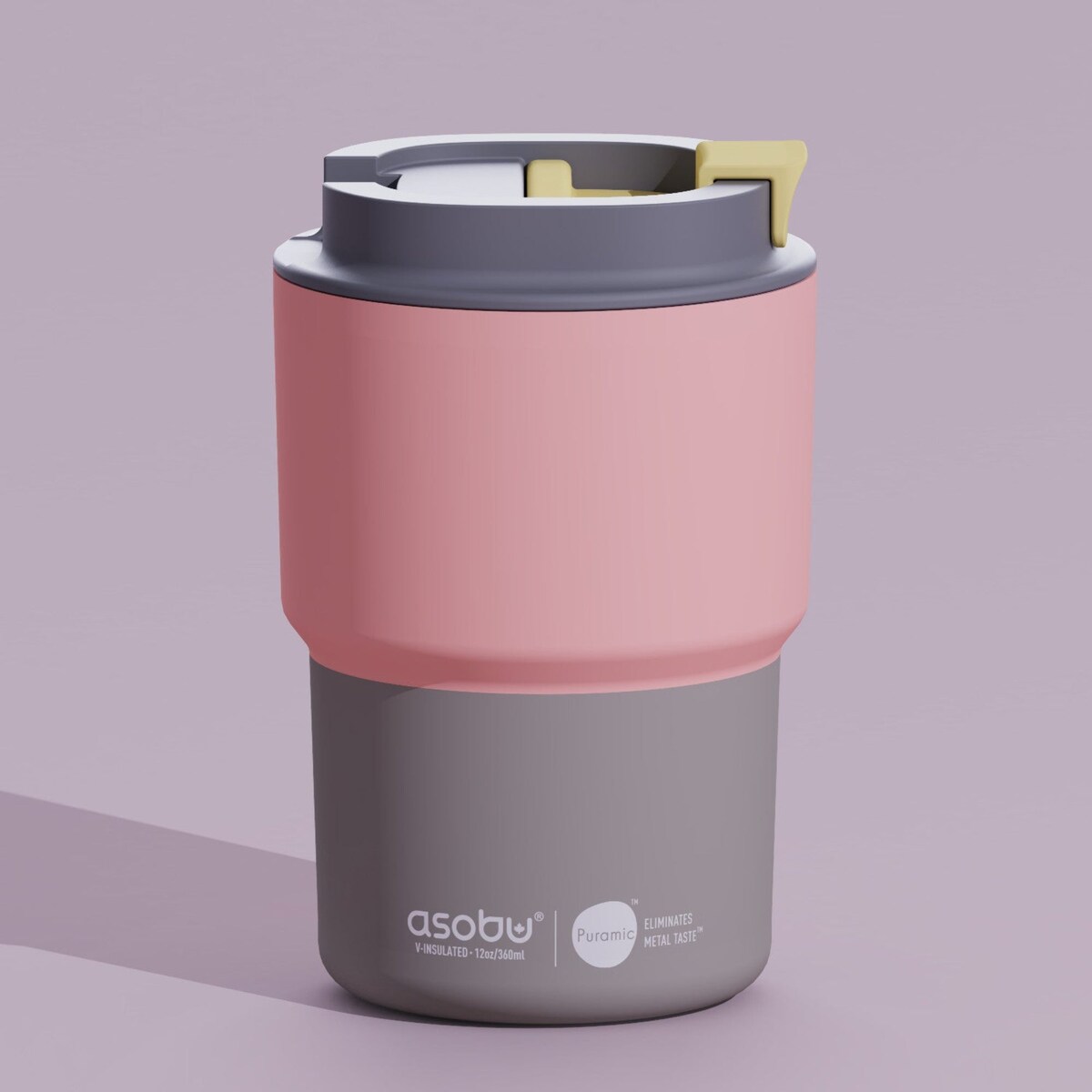 ASOBU COFFEE EXPRESS kubek termiczny z powłoką ceramiczną 360 ml, Pastel Peach