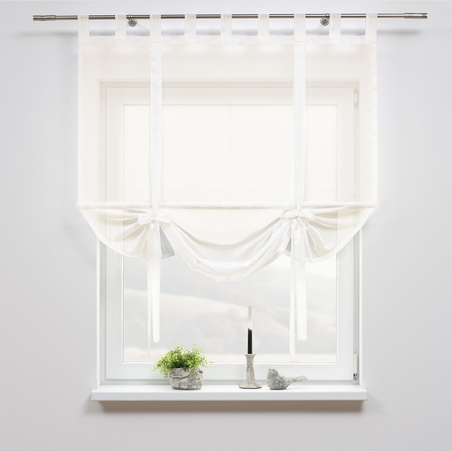 Roleta Roma 120x150 prześwitujący ecru