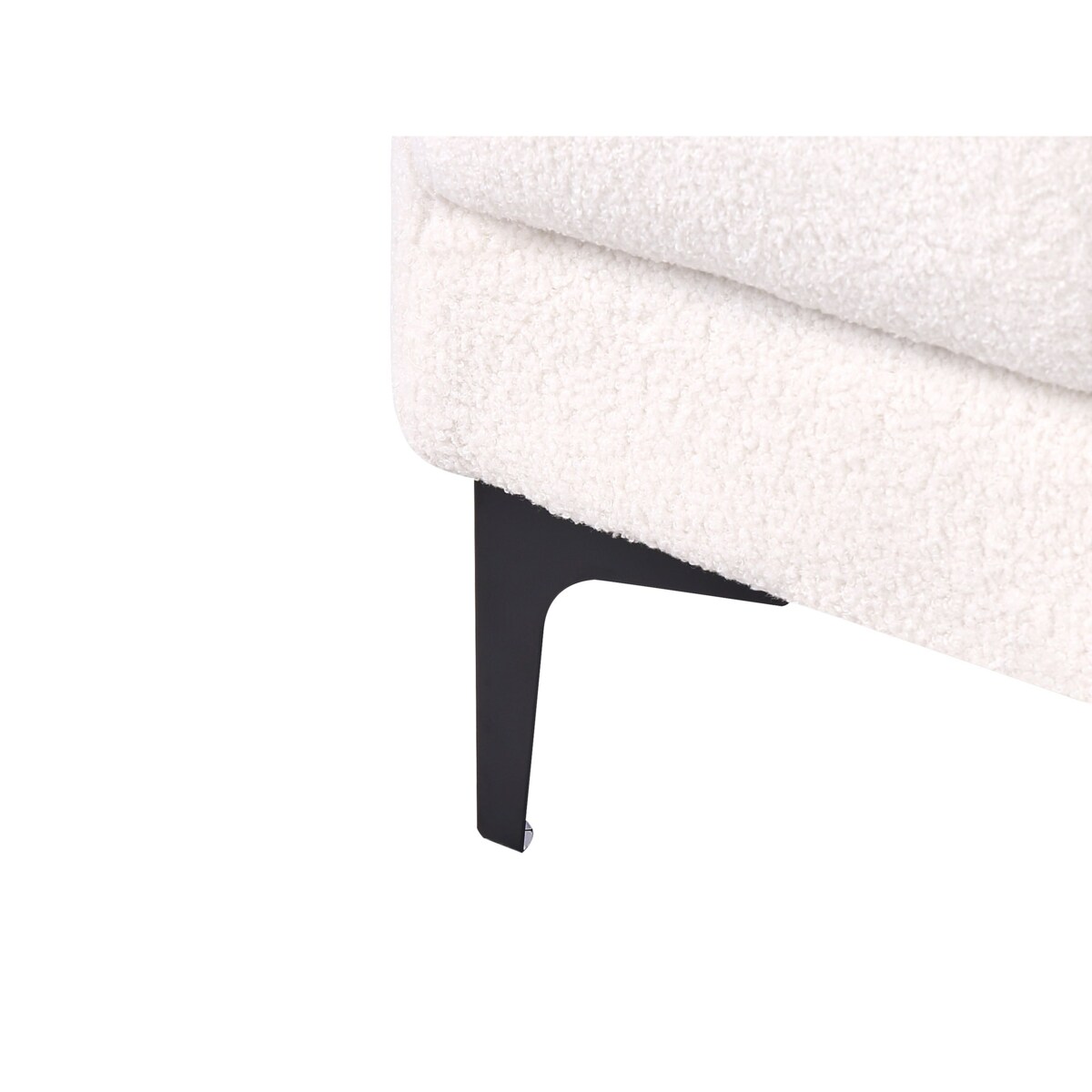 Otomana ALNES Boucle Biały