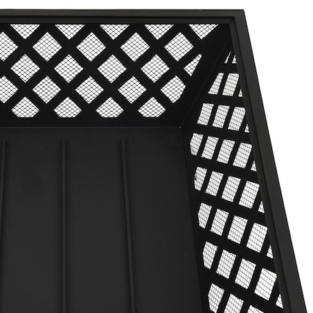 vidaXL Palenisko z pogrzebaczem, 64 cm, XXL, stal