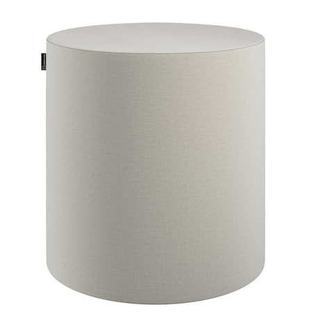 Puf Barrel, jasno szary welwet, ø40, wys. 40 cm, Ingrid