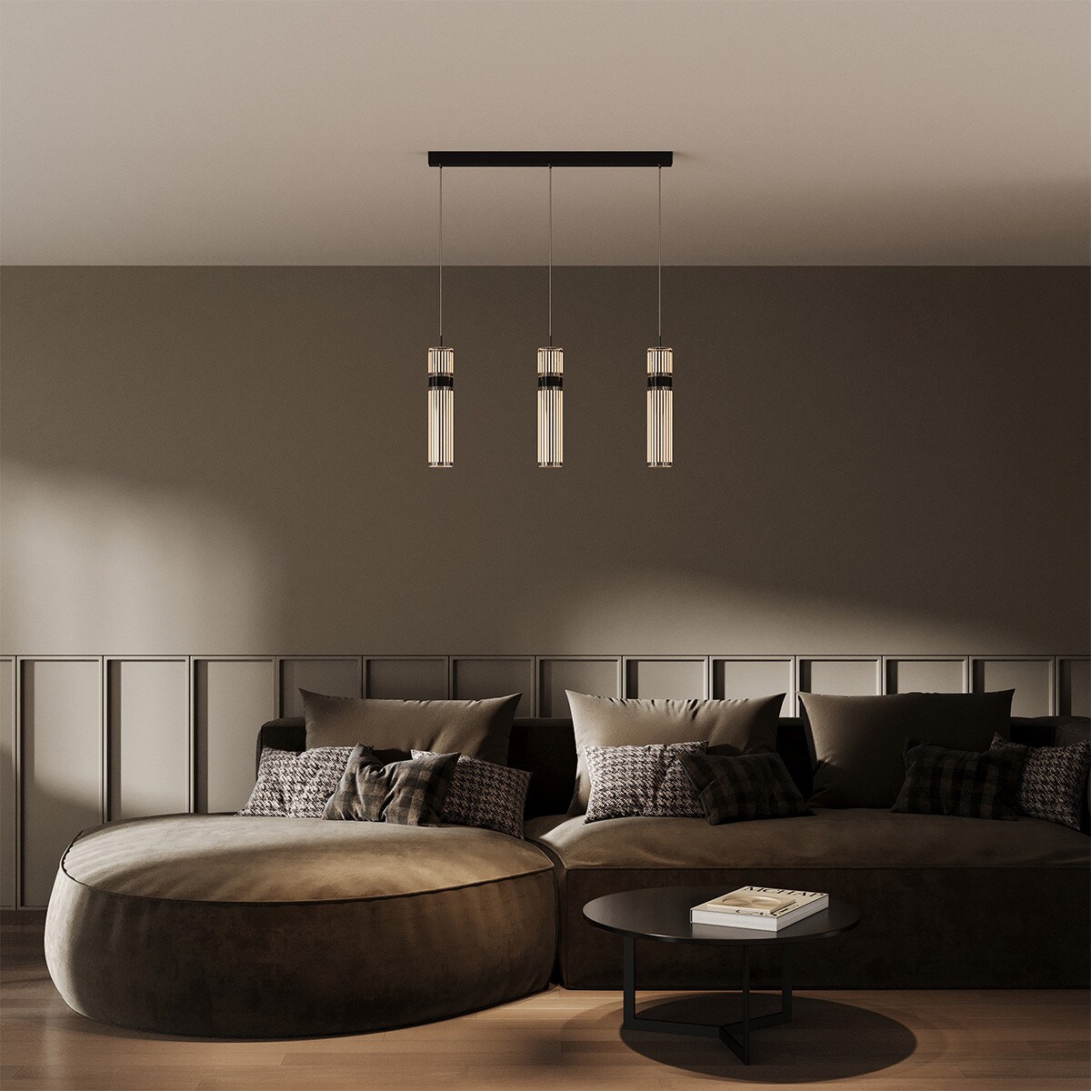 Lampa sufitowa wisząca Light Prestige Ambiente transparentny LED CCT 3000K/4000K/6000K (regulowana) 1 szt.