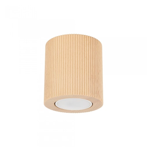 Oprawa natynkowa spot TK Lighting EVE CORTE WOOD 11442, drewno bukowe, 1xGU10, nowoczesna lampa sufitowa IP20