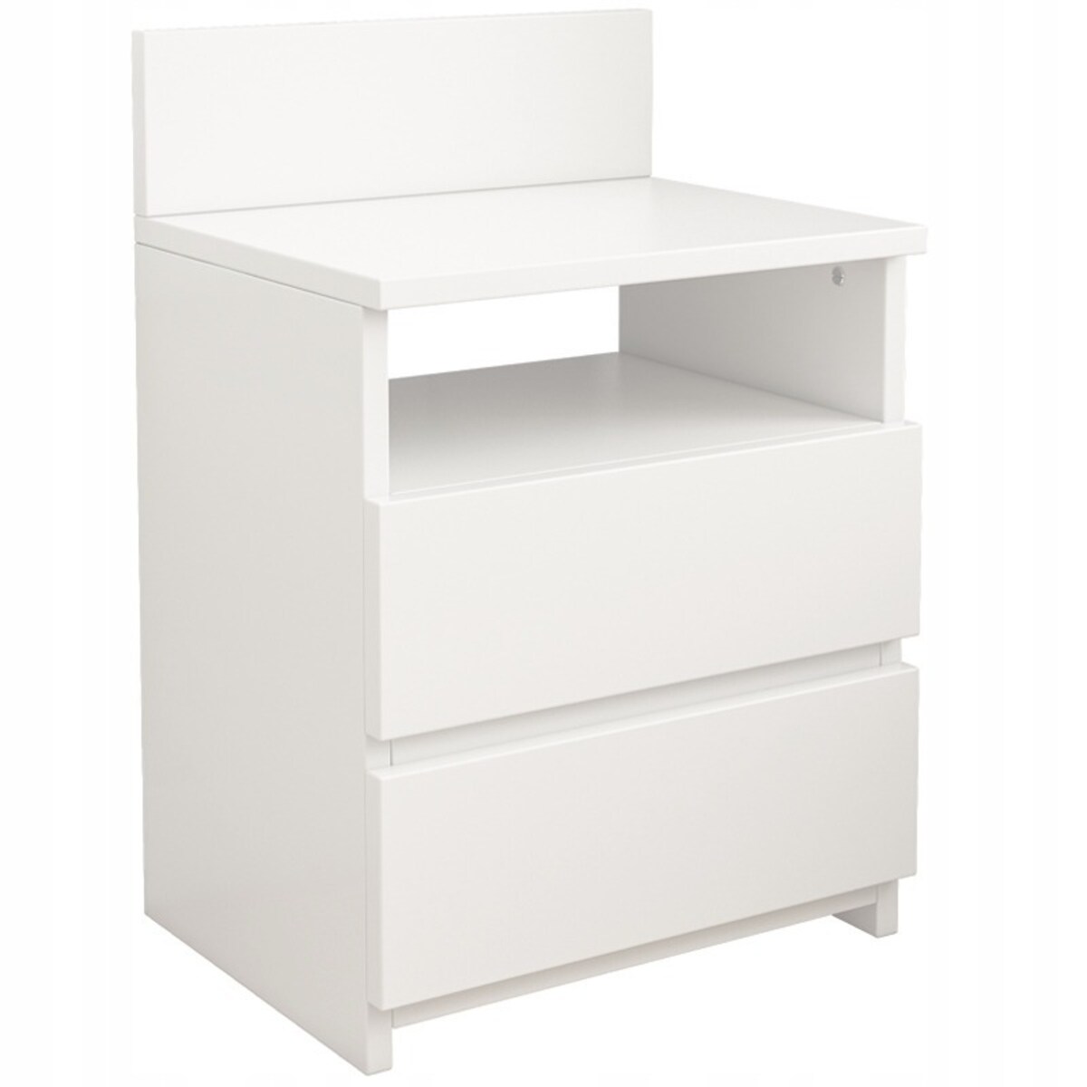 Szafka nocna stolik sypialnia komoda 2 szuflady biała loft nowoczesna 40cm