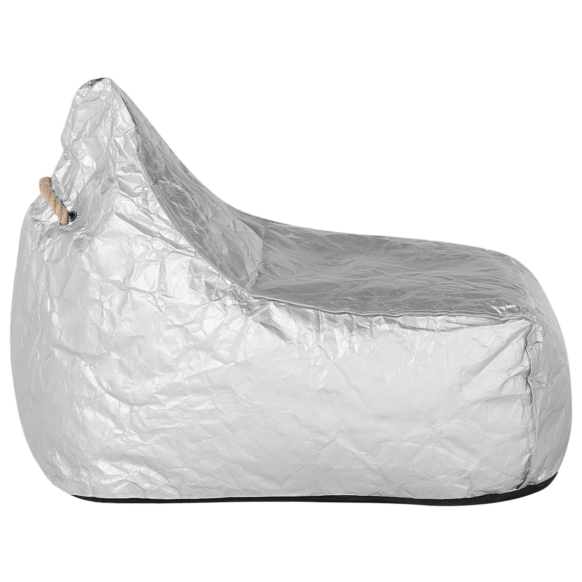 Fotel worek 200 L DROP 63 cm 75 cm Srebrny