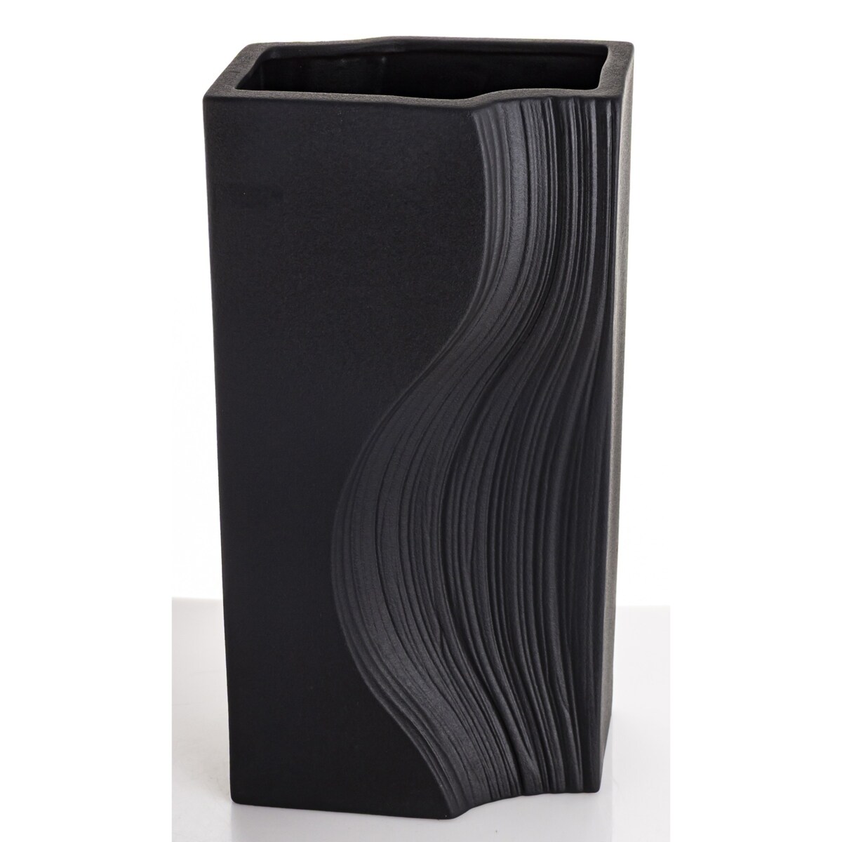 Wazon porcelanowy 35x17x12 cm PRINCIPE czarny