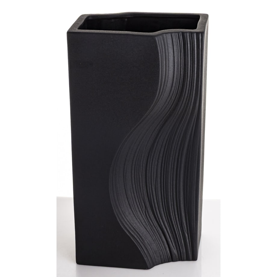 Wazon porcelanowy 35x17x12 cm PRINCIPE czarny