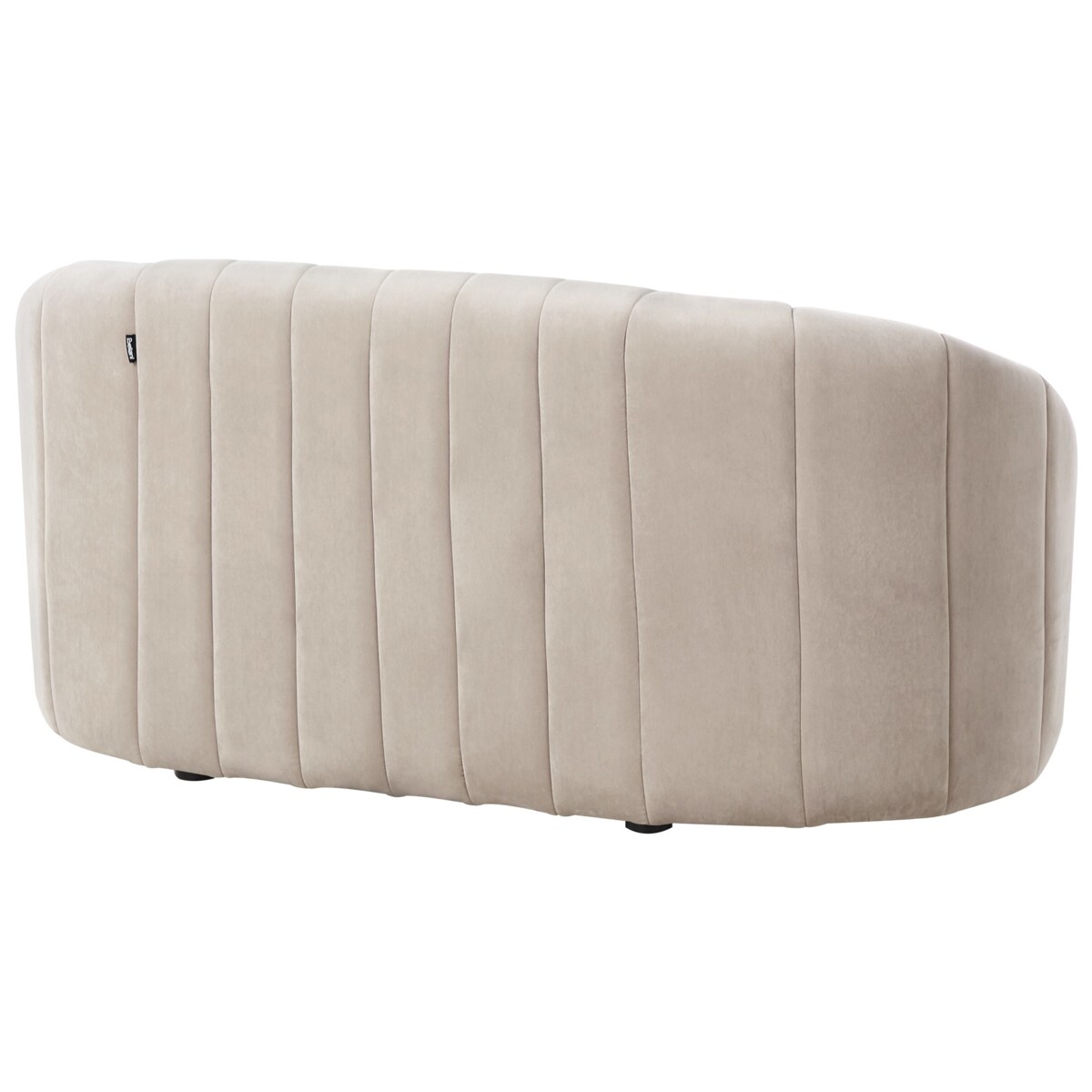 Komplet wypoczynkowy welurowy 6-osobowy beżowy MALUNG