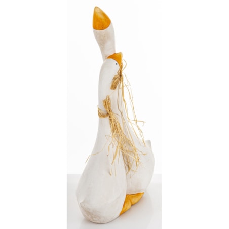 Dekoracja - para białych gąsek 50x34x13 cm ANSERO