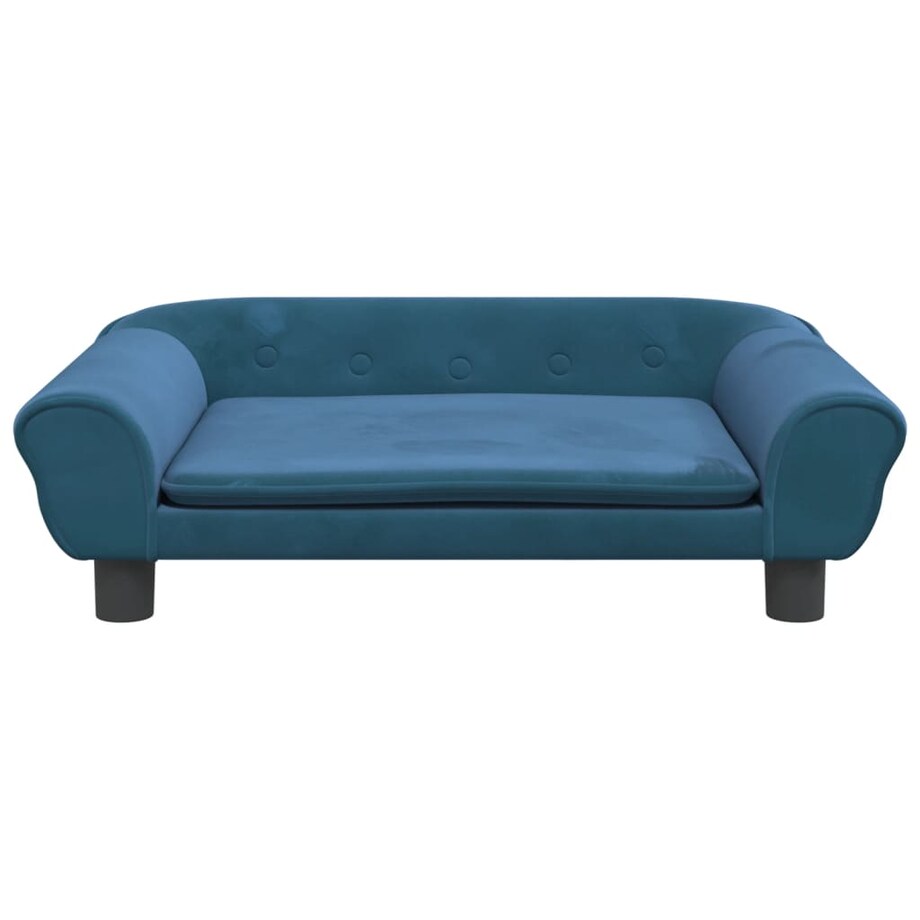 vidaXL Sofa dla dzieci, niebieska, 70x45x26 cm, aksamit