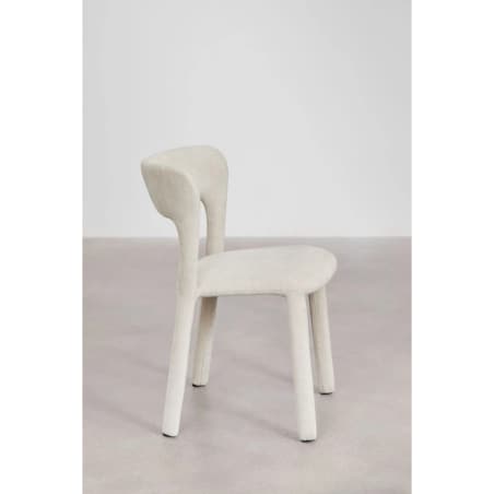 Krzesło do jadalni tapicerowane Brussels kremowe