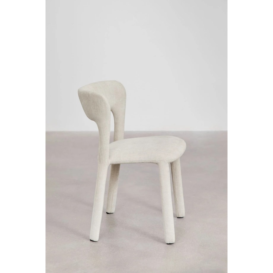 Krzesło do jadalni tapicerowane Brussels kremowe