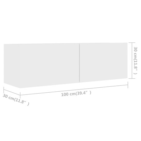 vidaXL 6-cz. zestaw szafek TV, biały, materiał drewnopochodny