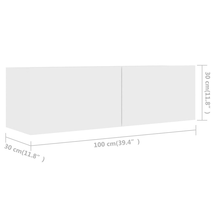 vidaXL 6-cz. zestaw szafek TV, biały, materiał drewnopochodny