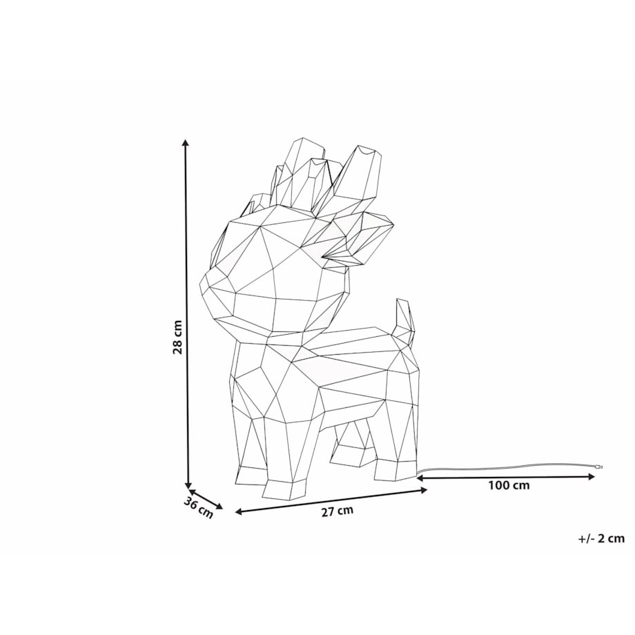 Dekoracja LED PIENI Renifer 28 cm Kolorowy