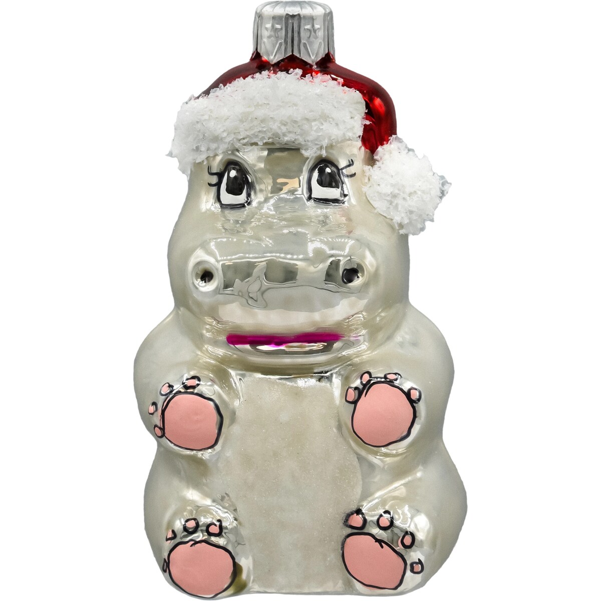 Bombka choinkowa: Świąteczny hipopotam