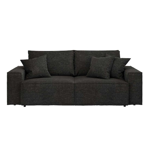 Melow 3-osobowa rozkładana sofa - antracytowa