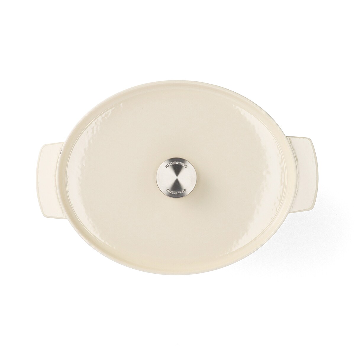 KitchenAid Garnek żeliwny owalny 5,6 l - Almond Cream