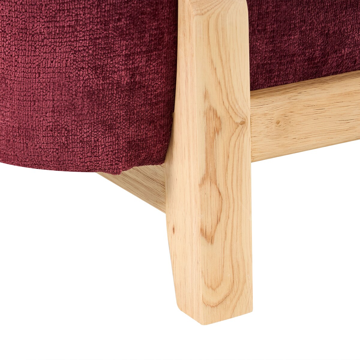 Sofa dla 3 osób ALNOR Szenil Burgundowy