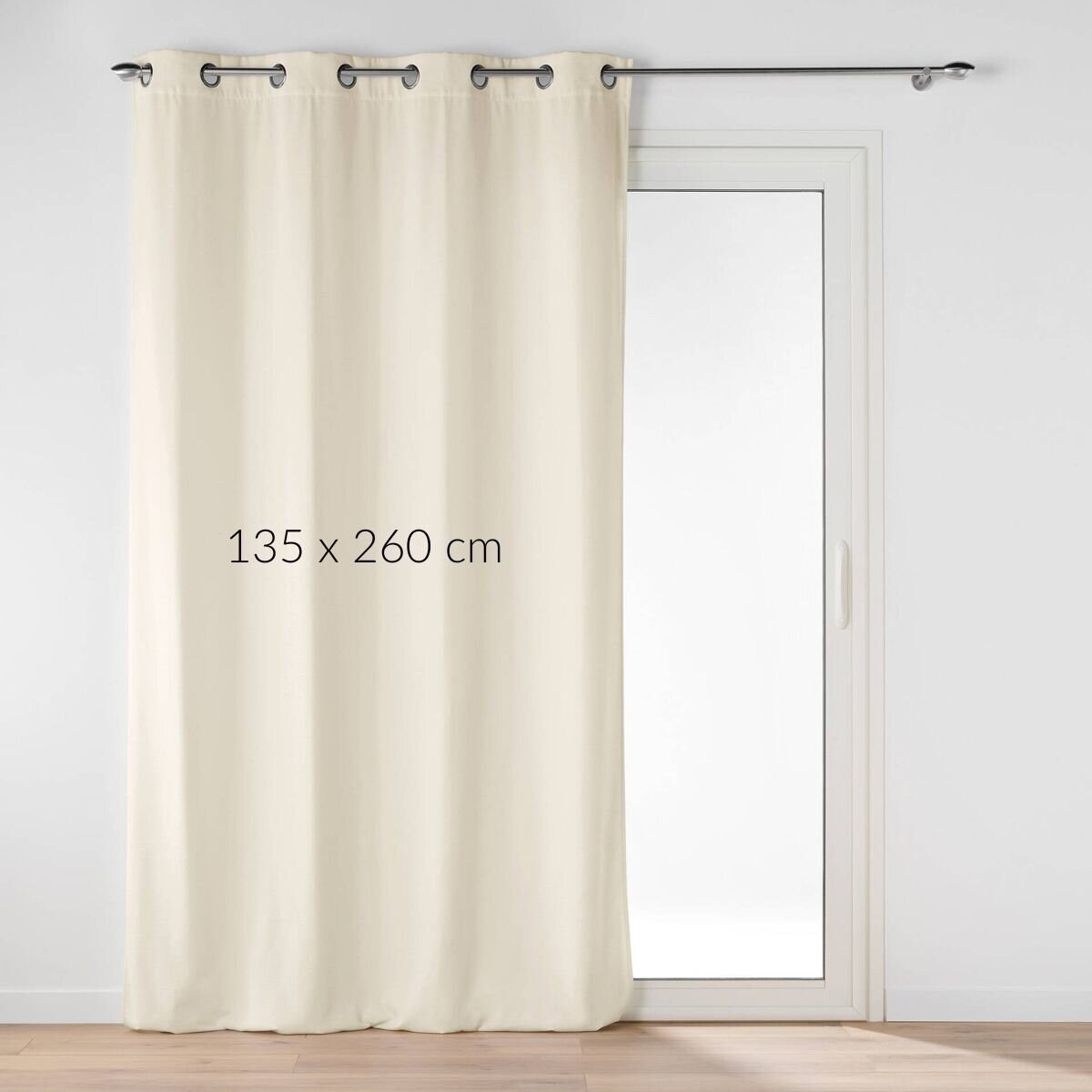 Gładka zasłona na przelotkach, NOVANA, 135 x 260 cm