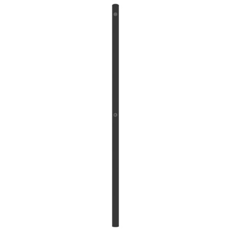 vidaXL Metalowe wymienne wezgłowie, czarne, 180 cm