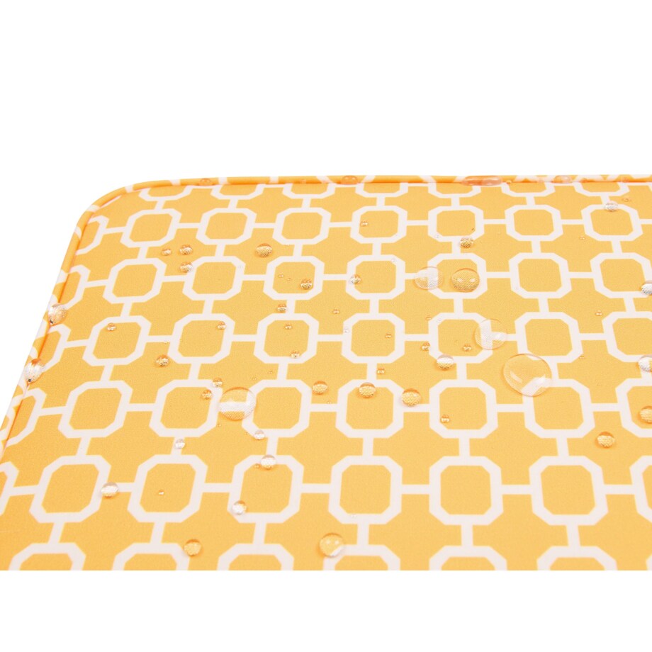 Zestaw 2 poduszek na krzesła ogrodowe żółty FIJI